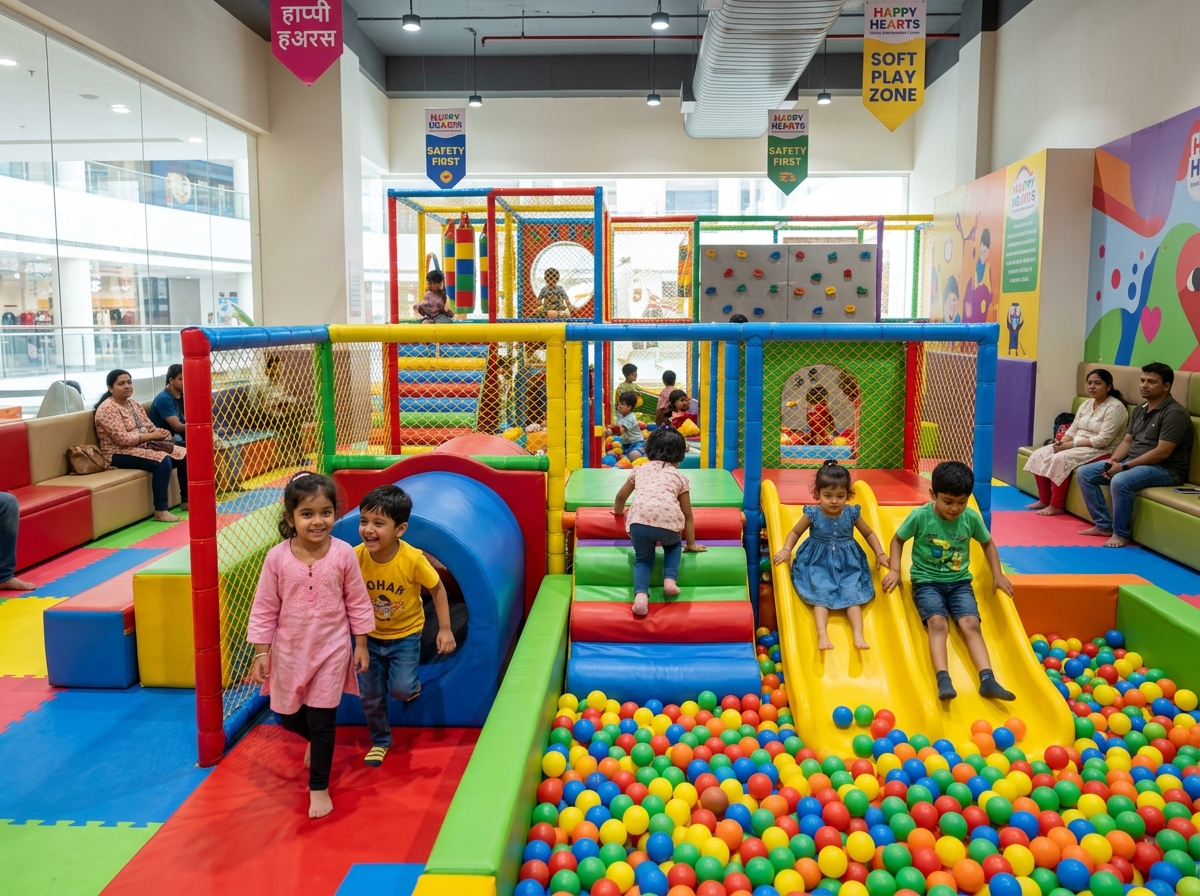 Children in soft play area at JoyNest